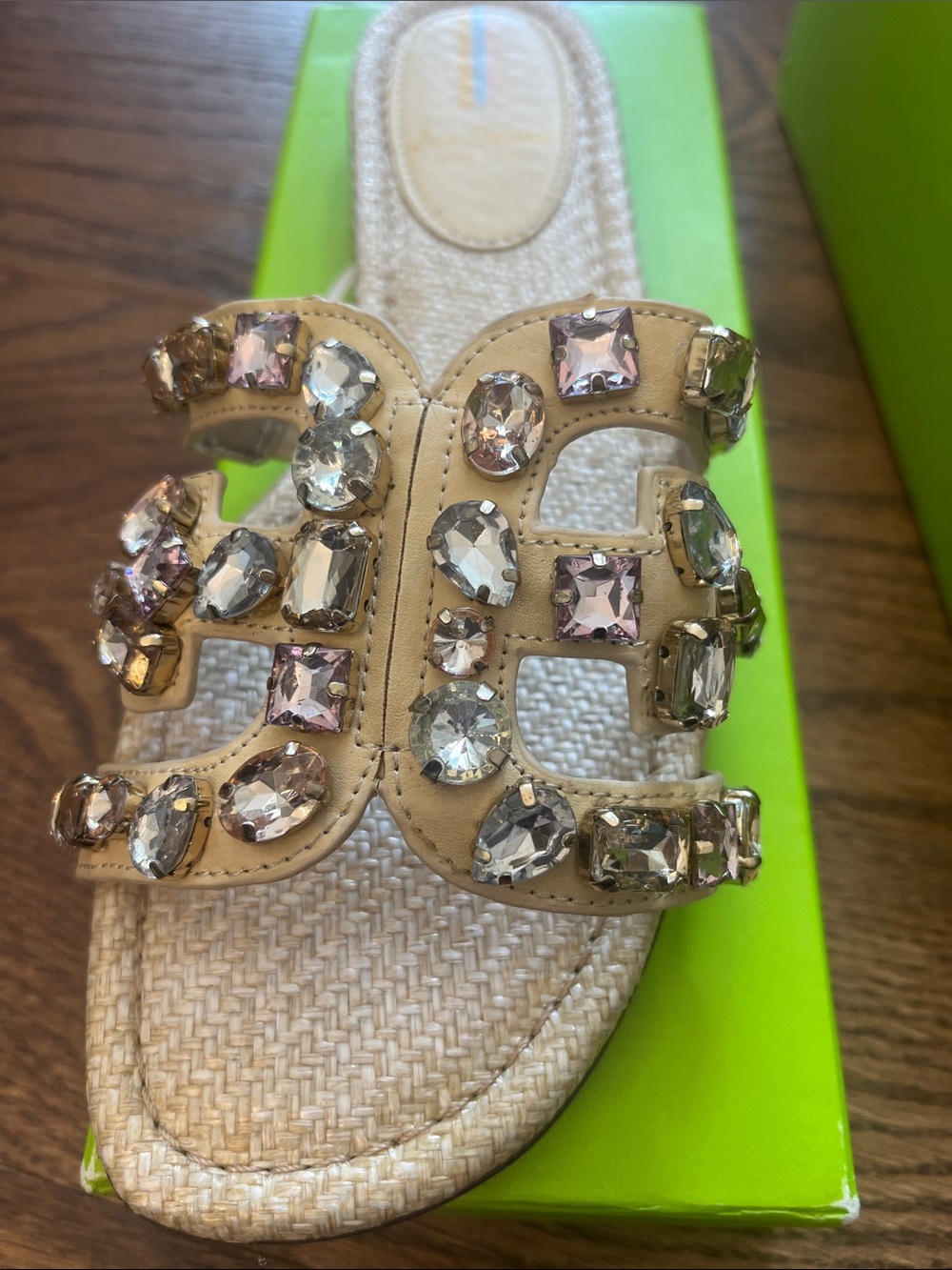 Stunning Sam Edelman
Women's Bay Jewel Slide Sandals size 9 NIB - Picture 2 of 6